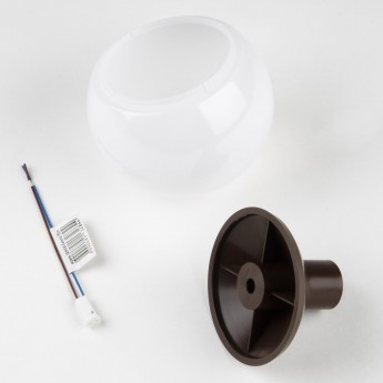 Комплект для изготовления декоративного светильника UNIEL UFP-R95/N63/G4 OPAL/CHOCOLATE