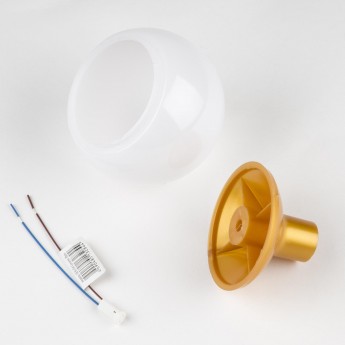 Комплект для изготовления декоративного светильника UNIEL UFP-R95/N63/G4 OPAL/GOLD
