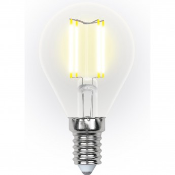 Лампа светодиодная UNIEL LED-G45-5W/WW/E14/CL/DIM GLA01TR картон