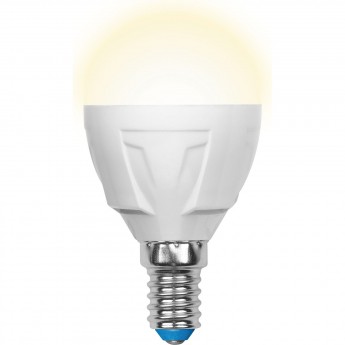 Лампа светодиодная UNIEL LED-G45 7W/WW/E14/FR PLP01WH картон
