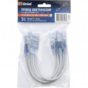 Соединитель провод для светодиодных лент UNIEL UCX-SK2/A67-NNN CLEAR 005 POLYBAG