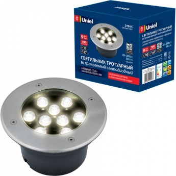 Светильник UNIEL ULU-B12A-9W/2700K IP67 GREY