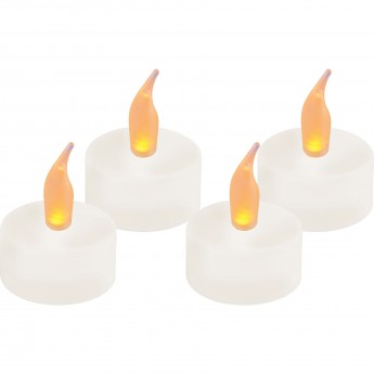 Светодиодная свеча UNIEL ULD-F070 WARM WHITE TEACANDLE SET4