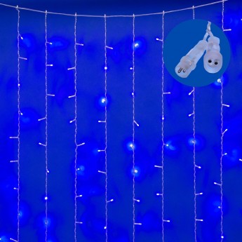 Занавес светодиодный UNIEL ULD-C3020-264/TTK BLUE IP44 с эффектом мерцания